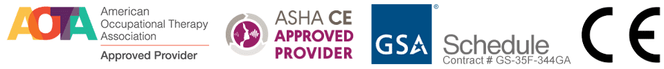 AOTA Approved Provider - ASHA Approved Provider - GSA and CE Approved