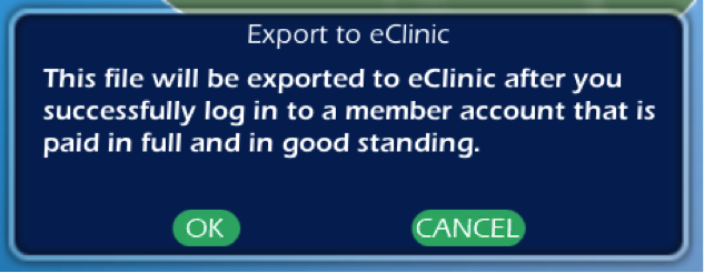 export pop-up