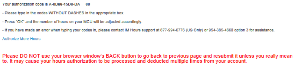 authorization code 2