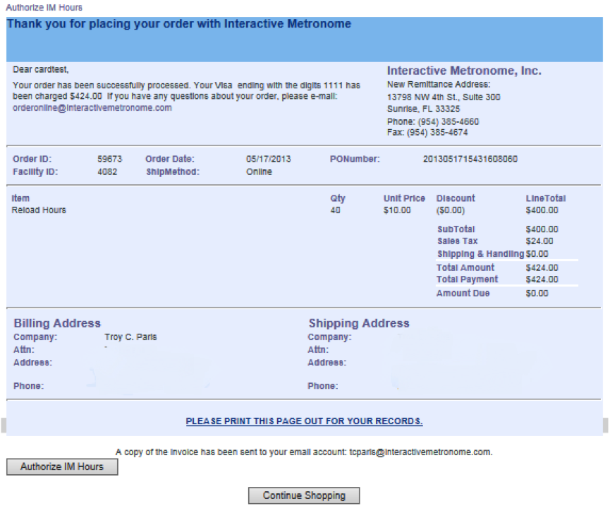 invoice